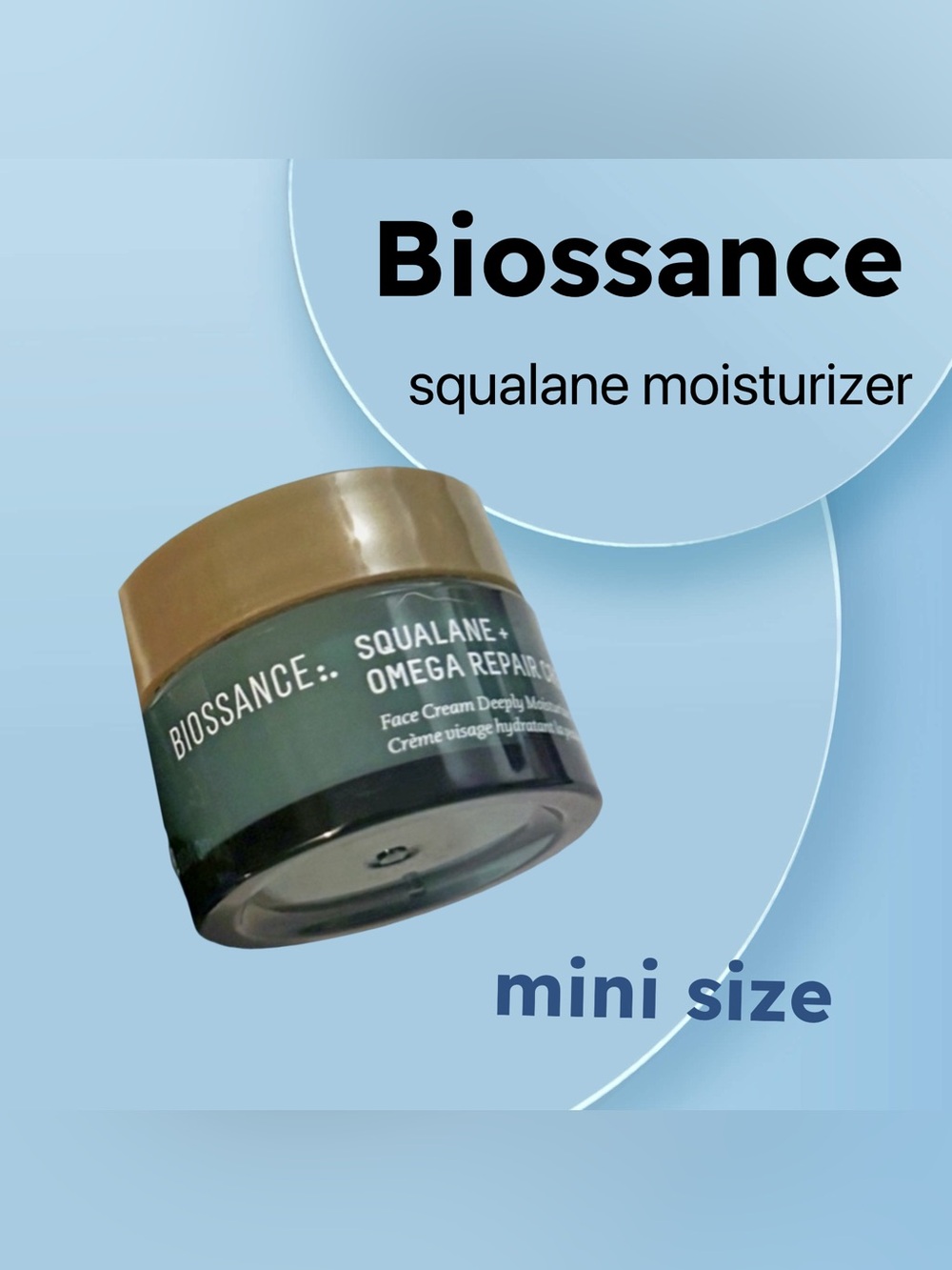 🇺🇸🆕NWOB BIOSSANCE |MINI| Squalane Omega Repair Deep Hydration Moisturizer